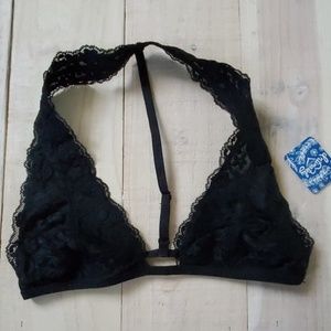 New Black Free People Bralette